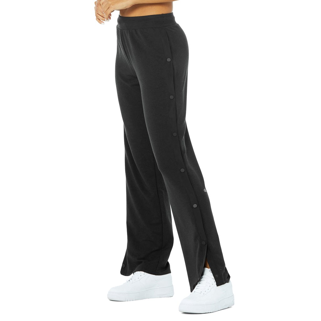 Pantalones Deportivos Alo Yoga Courtside Tearaway Snap Mujer Negros | YRPI13784