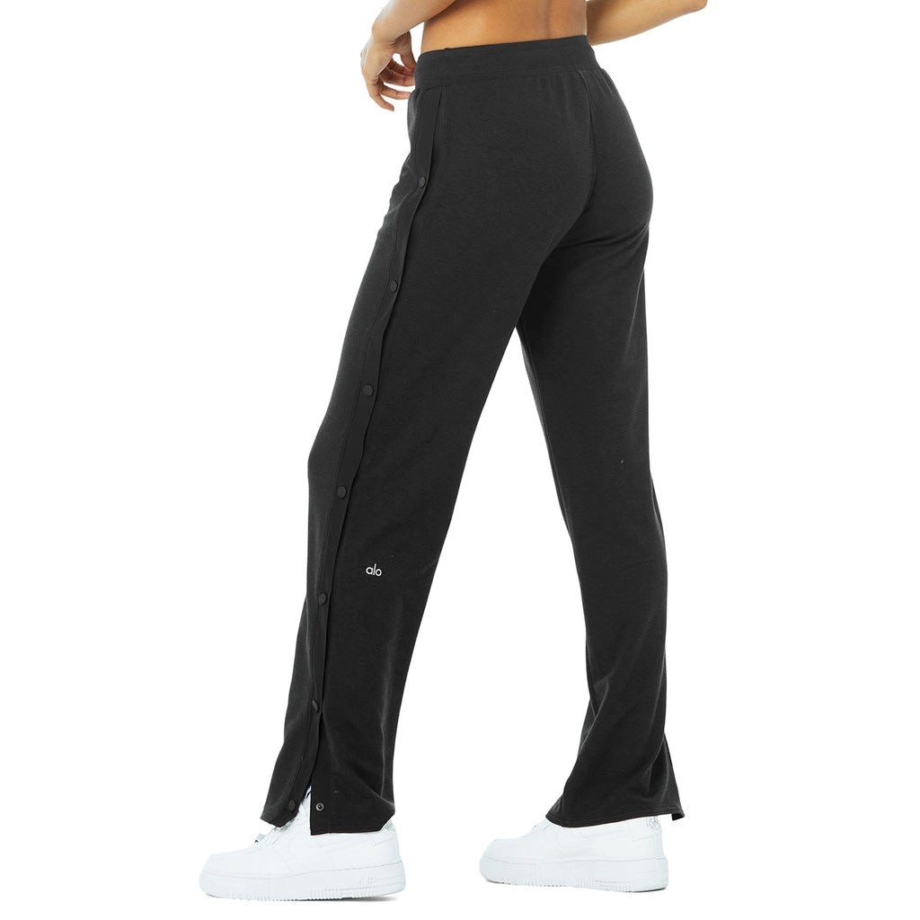 Pantalones Deportivos Alo Yoga Courtside Tearaway Snap Mujer Negros | YRPI13784