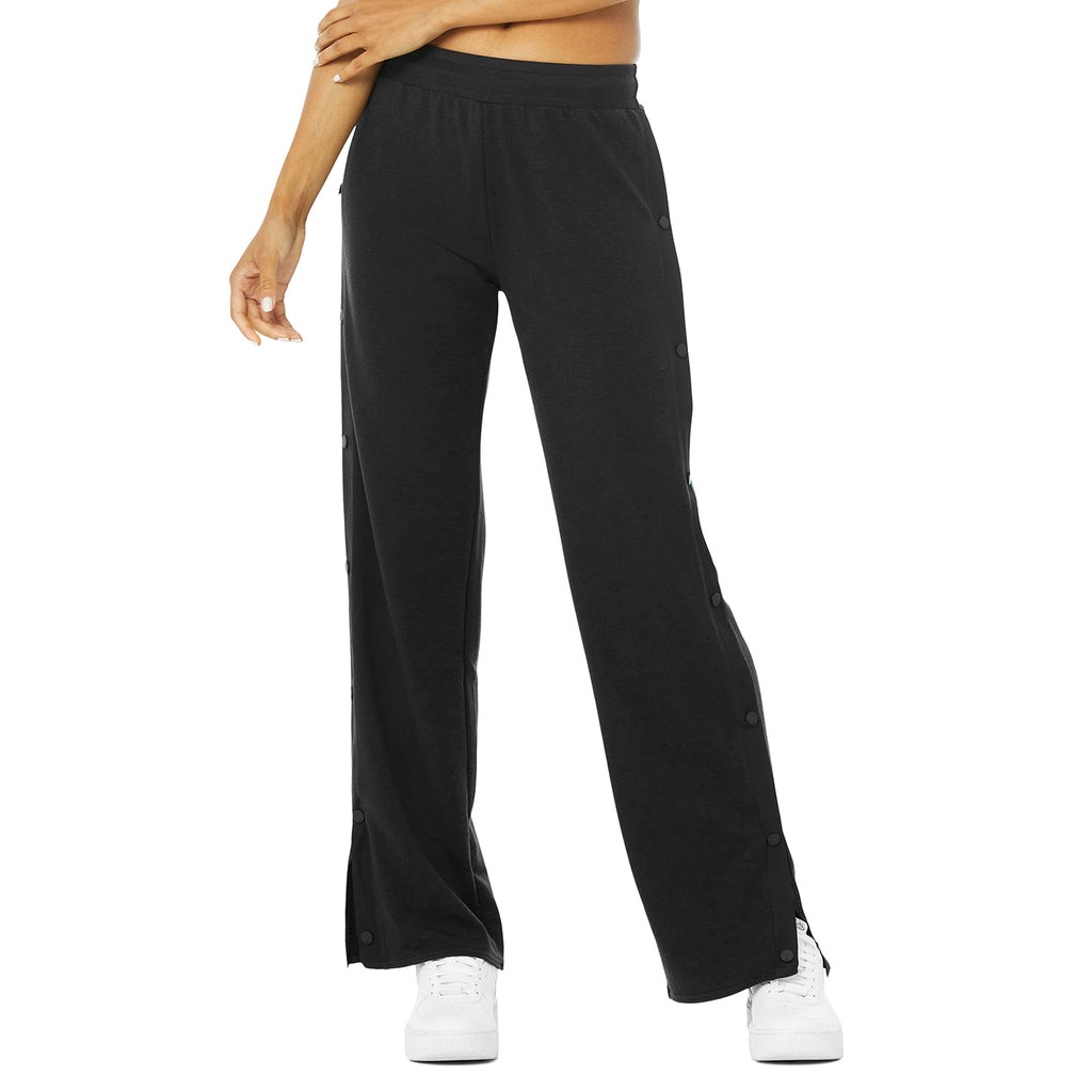 Pantalones Deportivos Alo Yoga Courtside Tearaway Snap Mujer Negros | YRPI13784