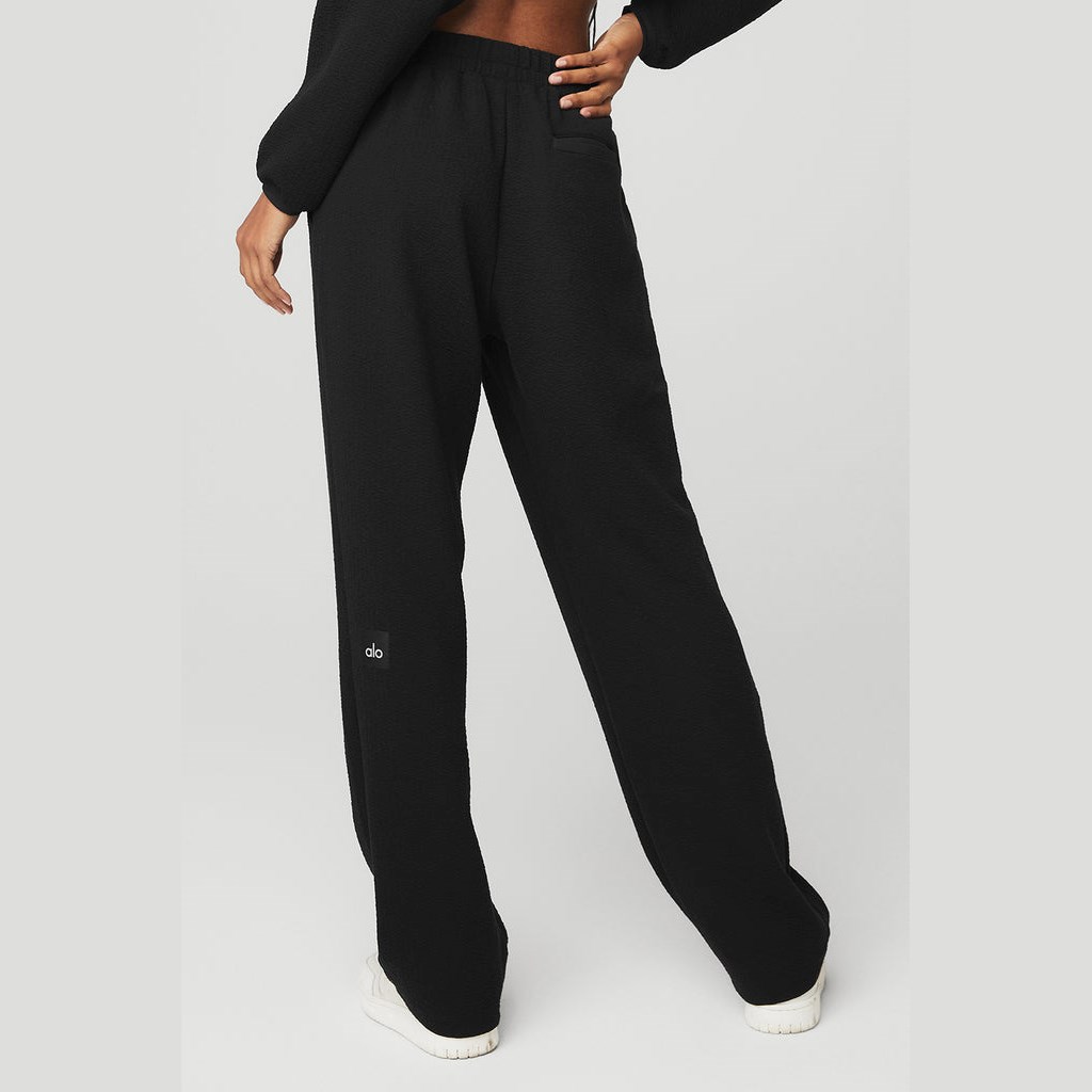 Pantalones Deportivos Alo Yoga High-Cintura Tailored Mujer Negros | HDKI25691