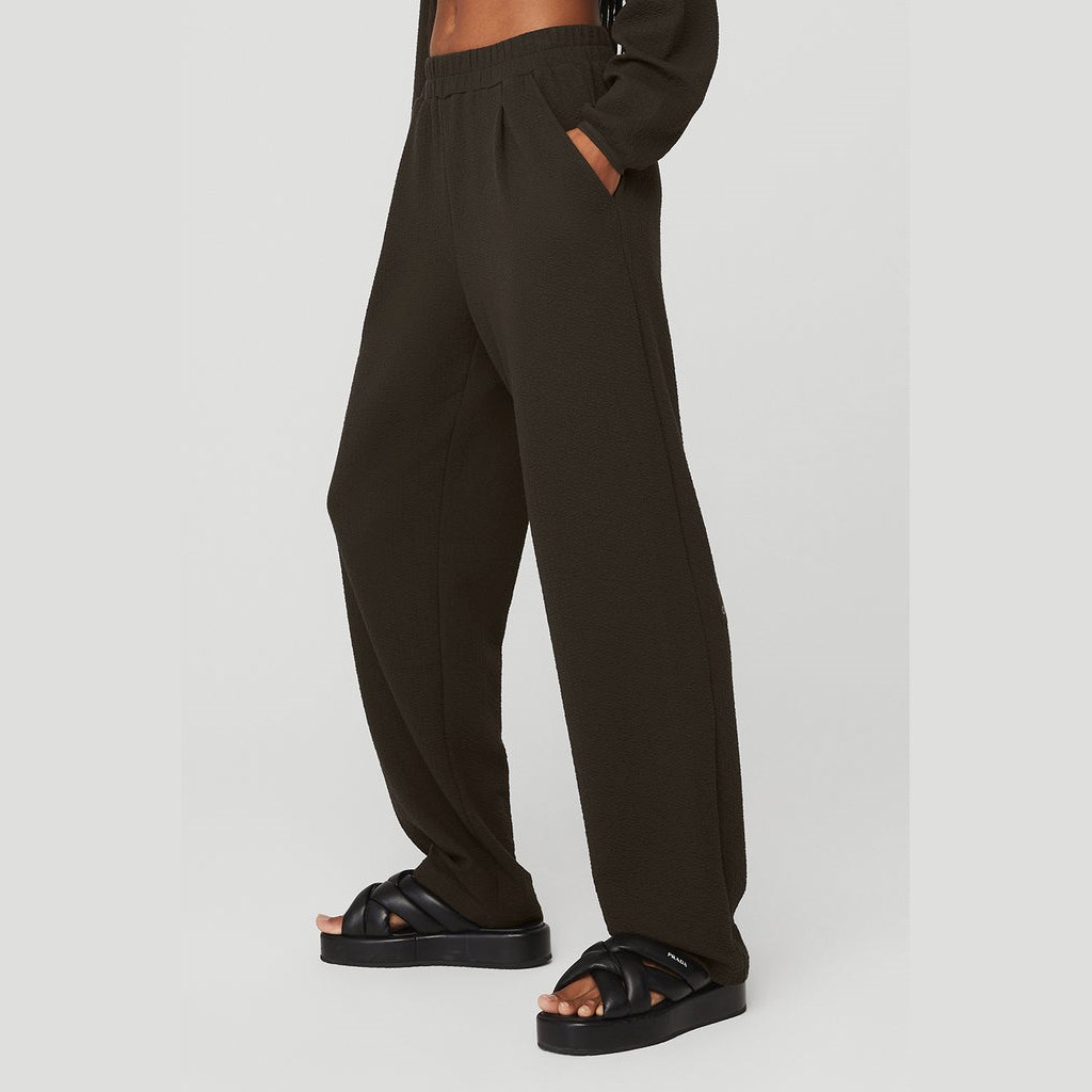 Pantalones Deportivos Alo Yoga High-Cintura Tailored Mujer Marrom | NWKL84692