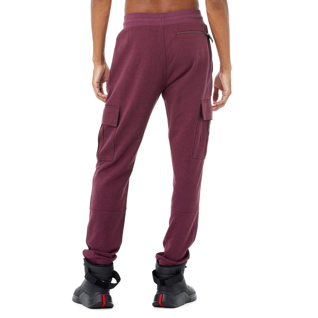 Pantalones Deportivos Alo Yoga Highline Cargo Hombre Rojos | DIEA81324