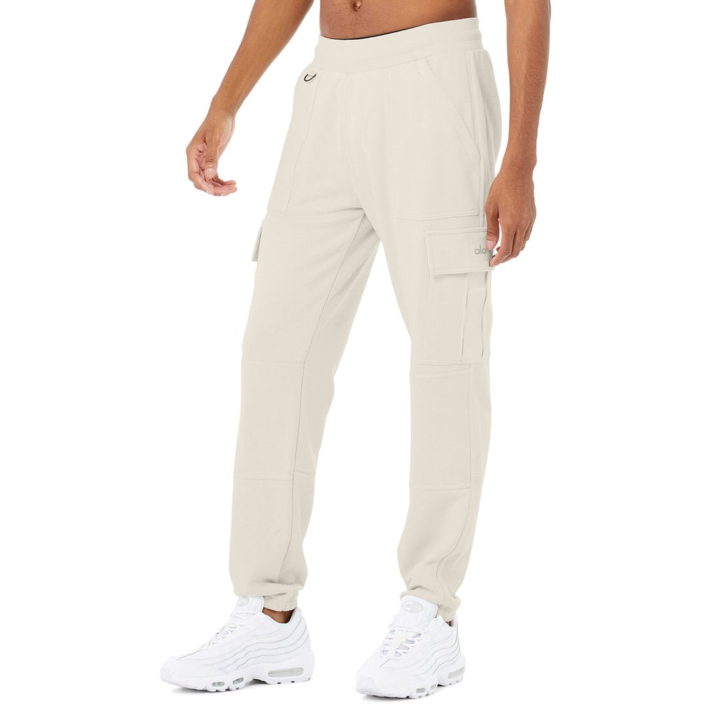 Pantalones Deportivos Alo Yoga Highline Cargo Hombre Beige | PXRL86294