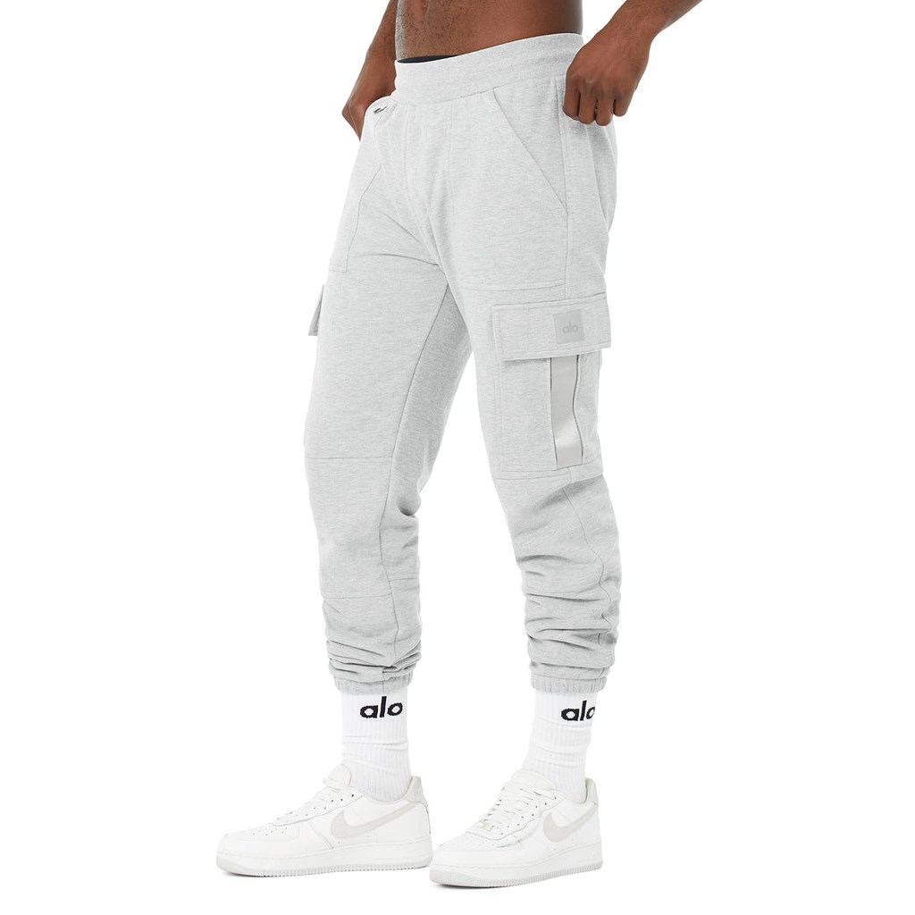 Pantalones Deportivos Alo Yoga Highline Cargo Hombre Grises | VXLN08463