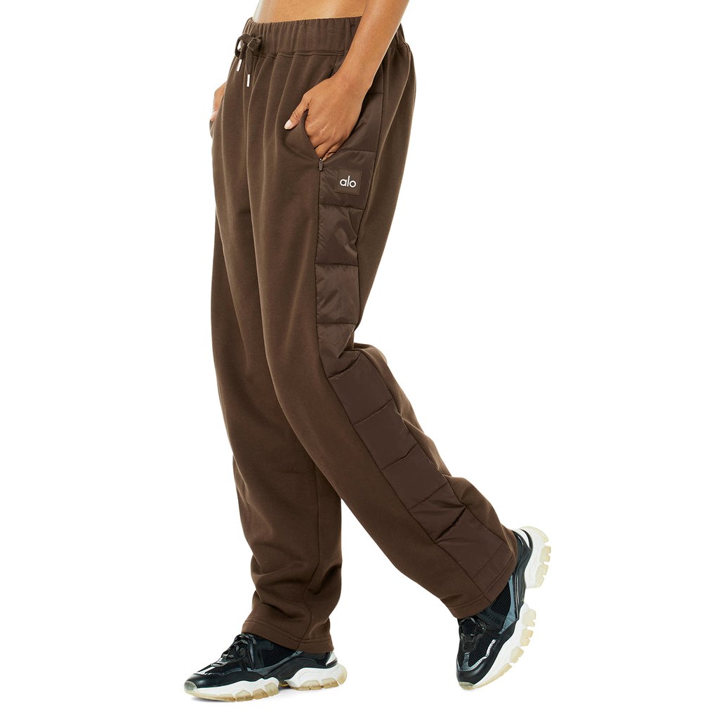 Pantalones Deportivos Alo Yoga Mash Up Mujer Marrom | SHJT82534