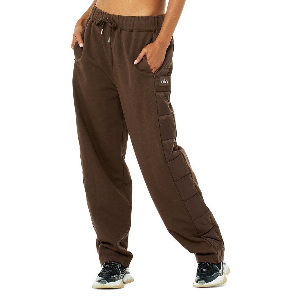 Pantalones Deportivos Alo Yoga Mash Up Mujer Marrom | SHJT82534