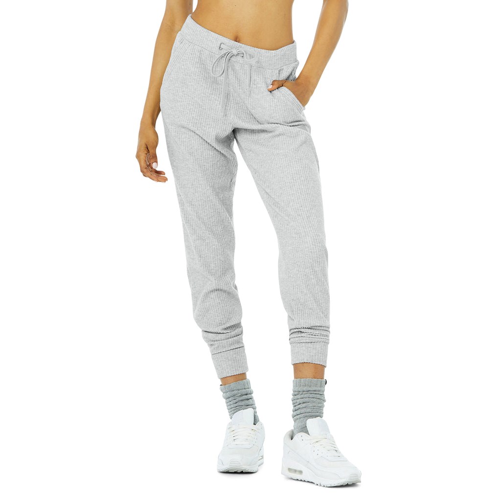 Pantalones Deportivos Alo Yoga Muse Mujer Grises | IZVR64037