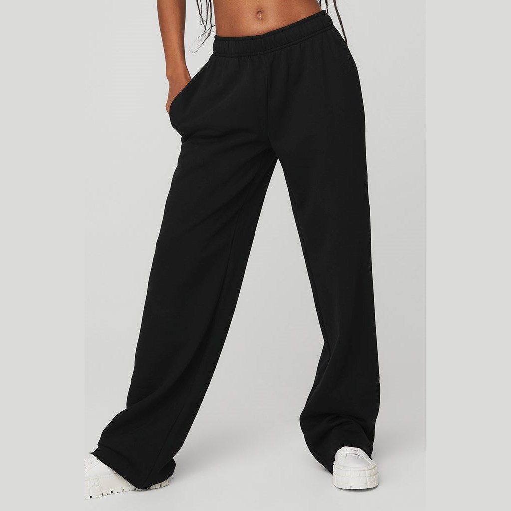 Pantalones Deportivos Alo Yoga Puddle Mujer Negros | UHML94608