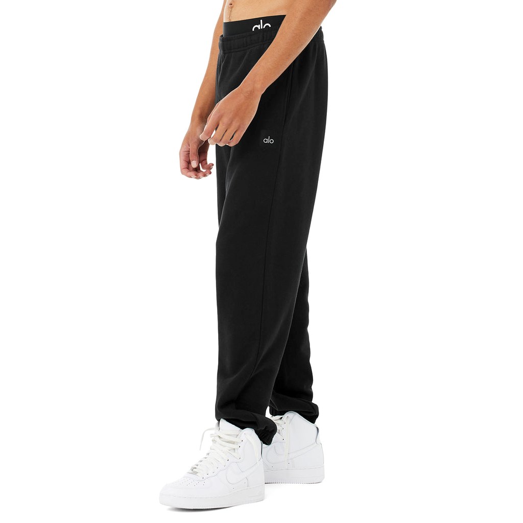 Pantalones Deportivos Alo Yoga Renown Hombre Negros | LAWC41690