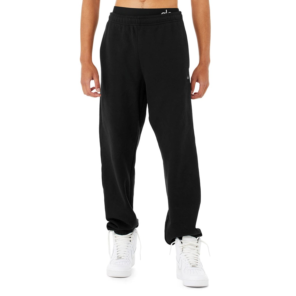 Pantalones Deportivos Alo Yoga Renown Hombre Negros | LAWC41690