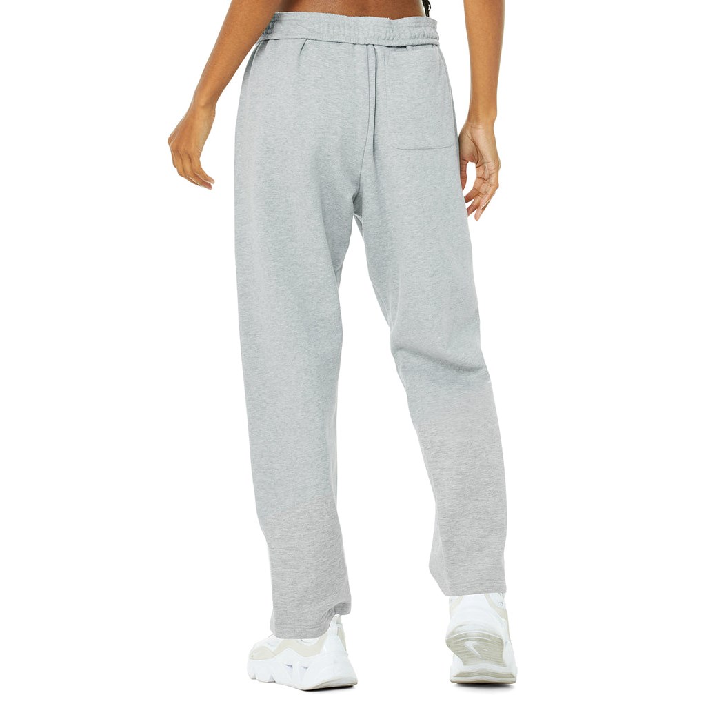Pantalones Deportivos Alo Yoga Renown Mujer Grises | IZWU23160