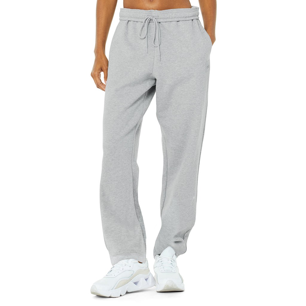Pantalones Deportivos Alo Yoga Renown Mujer Grises | IZWU23160