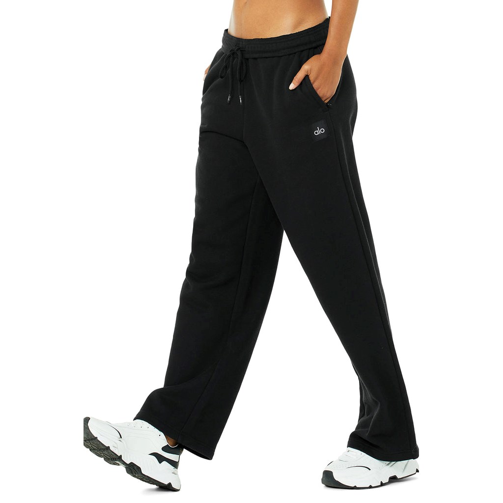 Pantalones Deportivos Alo Yoga Renown Mujer Negros | LGNO40286