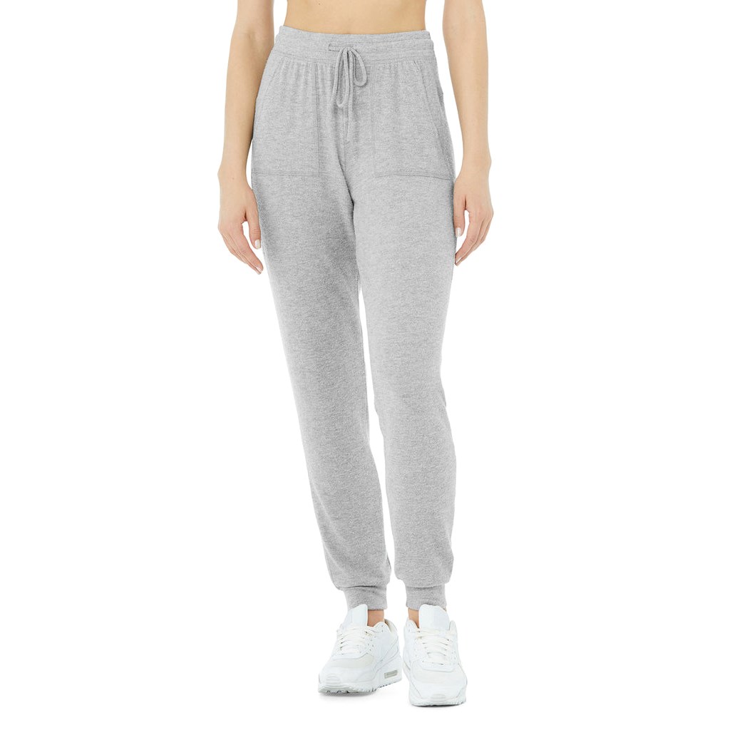Pantalones Deportivos Alo Yoga Soho Mujer Grises | FXHM38124