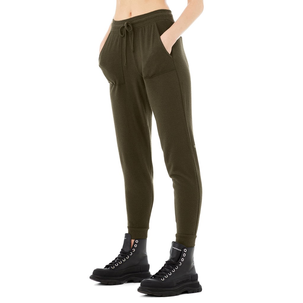 Pantalones Deportivos Alo Yoga Soho Mujer Verdes | VDHS31528