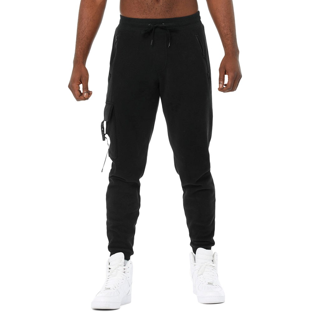 Pantalones Deportivos Alo Yoga Streetside Hombre Negros | XGTF86017