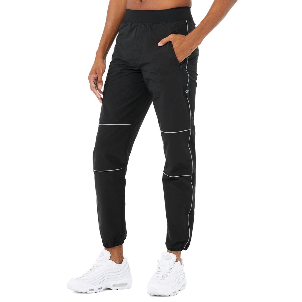 Pantalones Deportivos Alo Yoga Torrent Pista Hombre Negros | JFVI43218