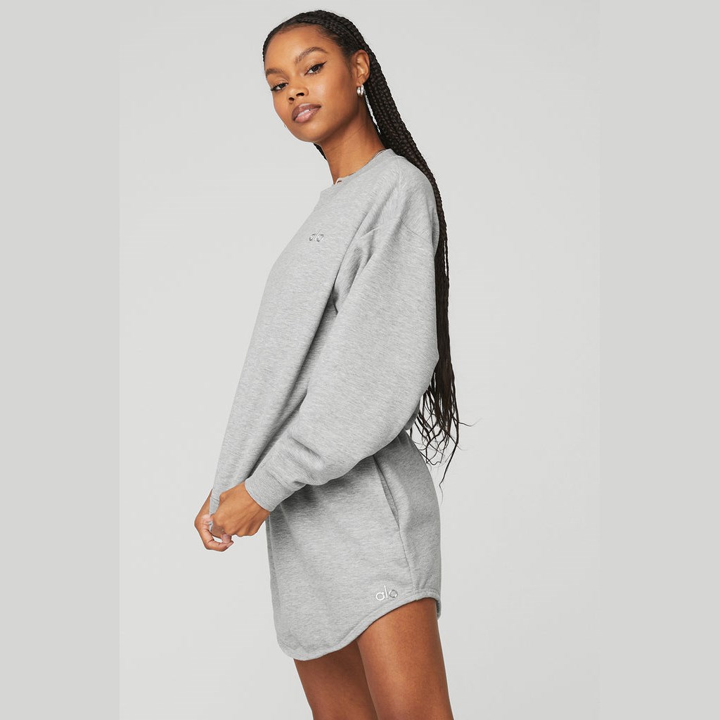 Pullover Alo Yoga Accolade Crew Neck Mujer Grises | GKBT79356