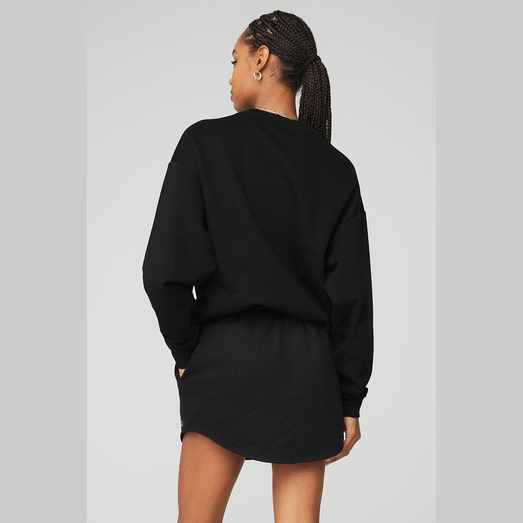 Pullover Alo Yoga Accolade Crew Neck Mujer Negros | NRVY25689