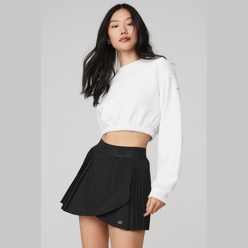 Pullover Alo Yoga Devotion Crew Neck Mujer Blancos | DZIY07415