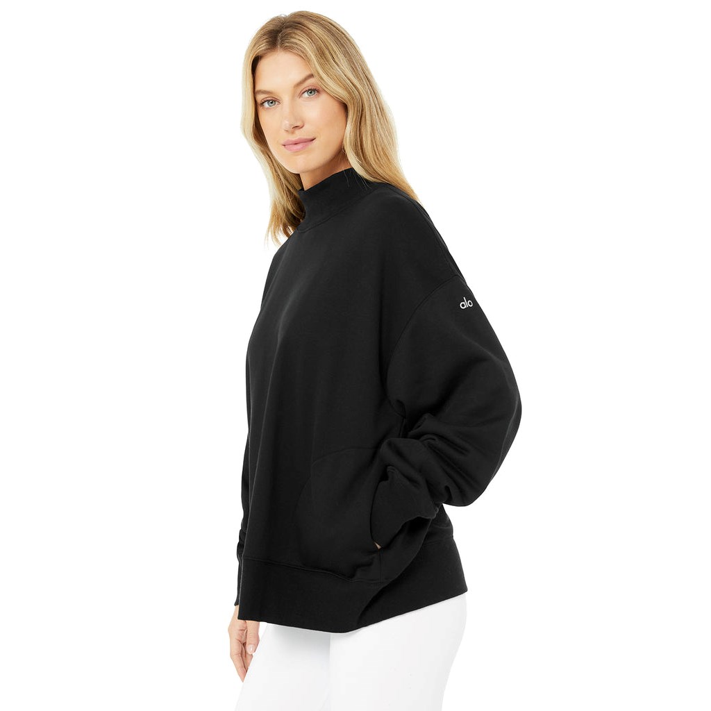 Pullover Alo Yoga Refresh Mujer Negros | ZOAP04572