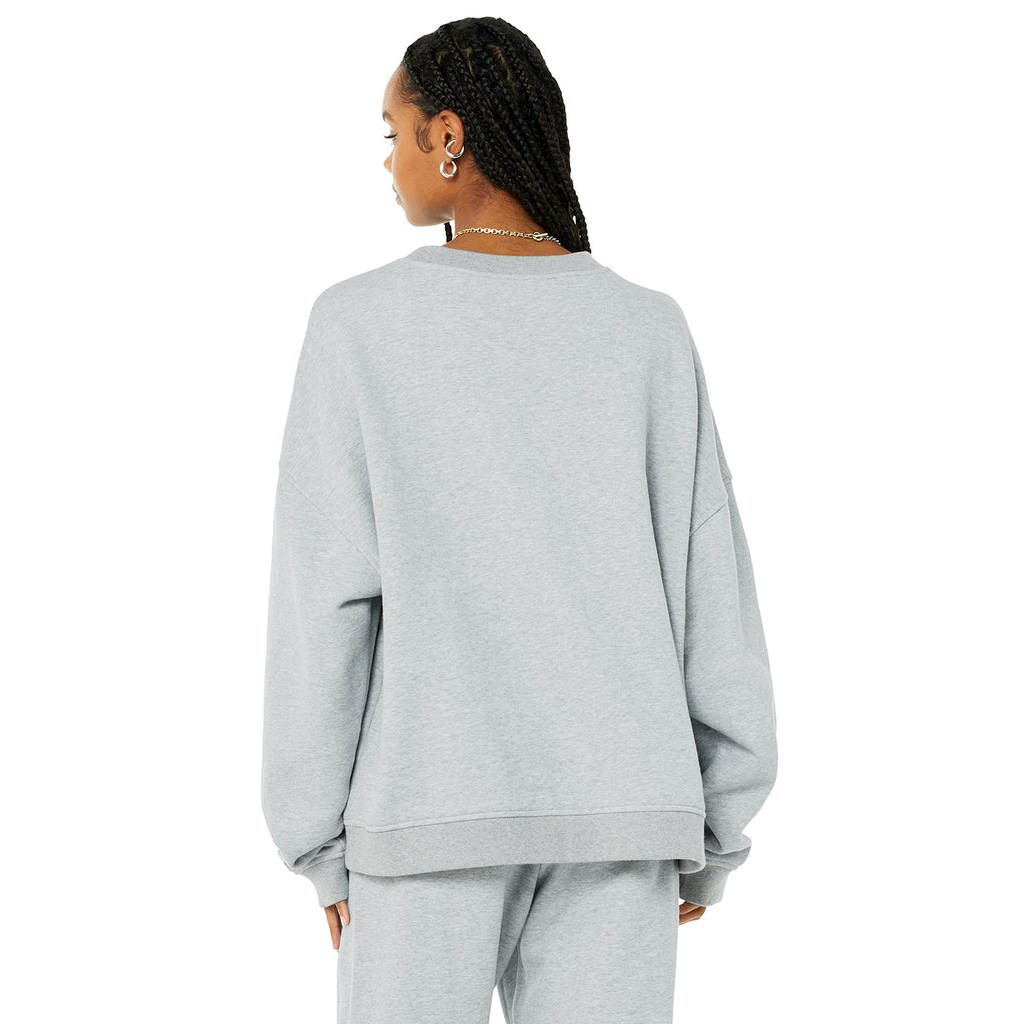 Pullover Alo Yoga Renown Crew Neck Mujer Grises | XYQG17548