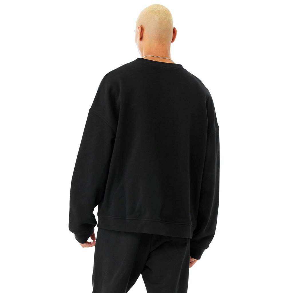 Pullover Alo Yoga Renown Heavy Weight Emblem Crew Neck Long Sleeve Hombre Negros | FNCR32175