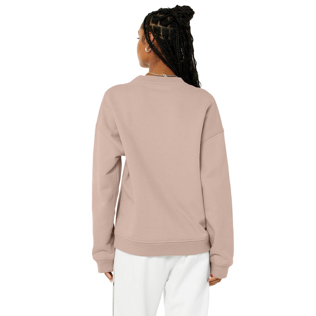 Pullover Alo Yoga Renown Heavy Weight Emblem Crew Neck Mujer Rosas | XDHB18920