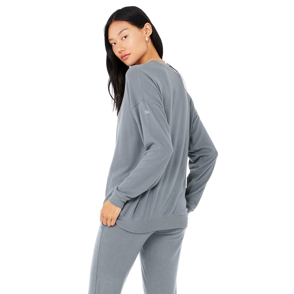 Pullover Alo Yoga Soho Mujer Azules | SIKF18257