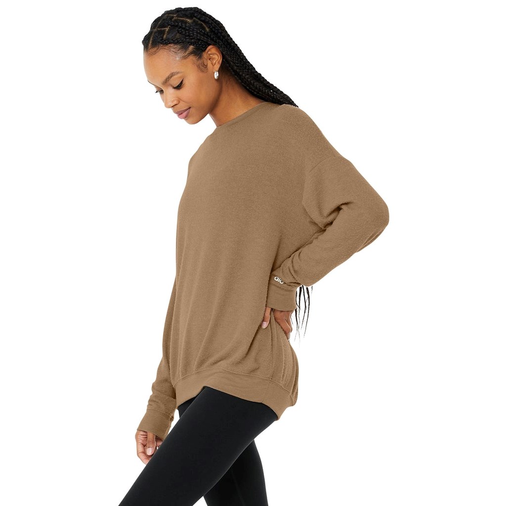 Pullover Alo Yoga Soho Mujer Beige | VZCM54896