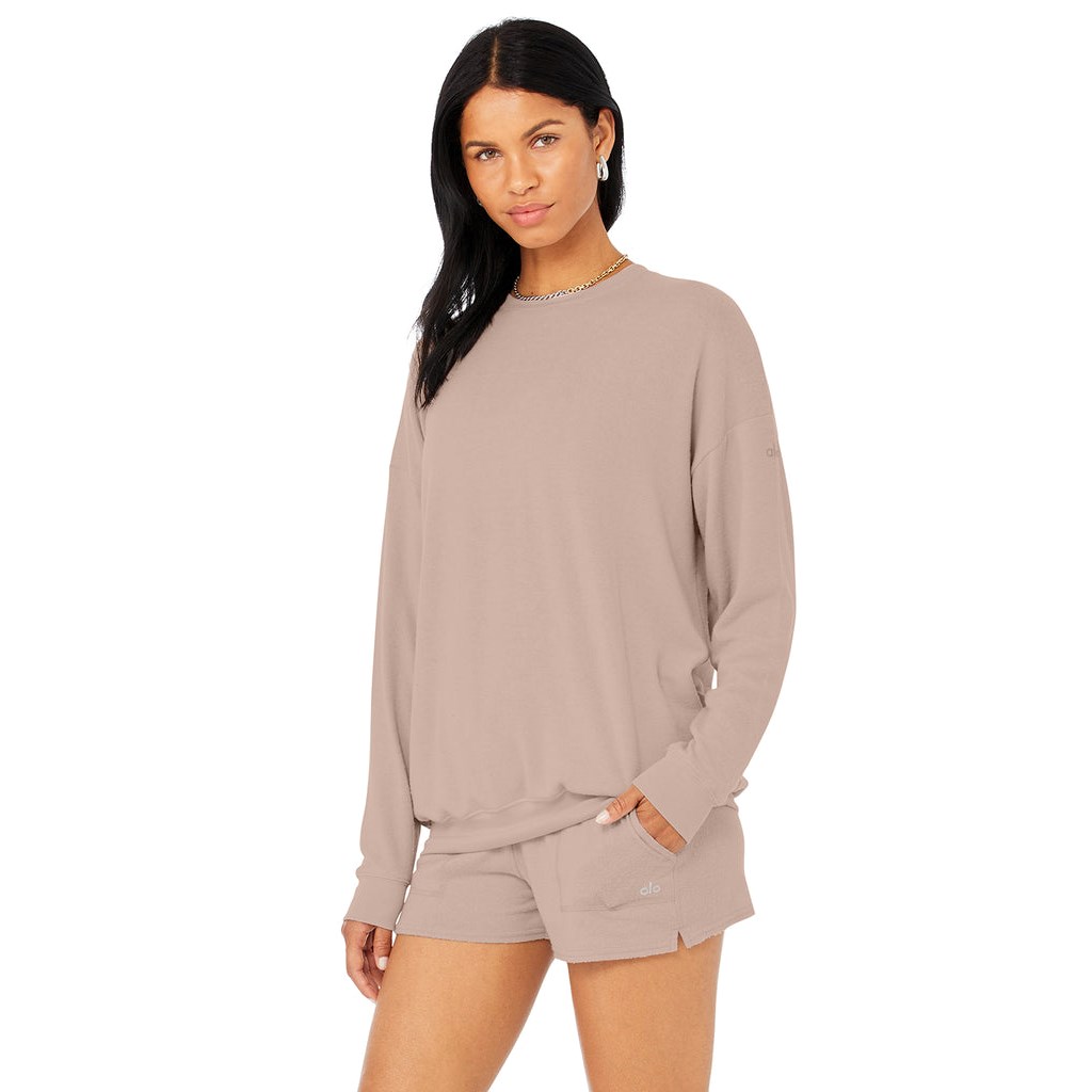 Pullover Alo Yoga Soho Mujer Rosas | JLRY30698