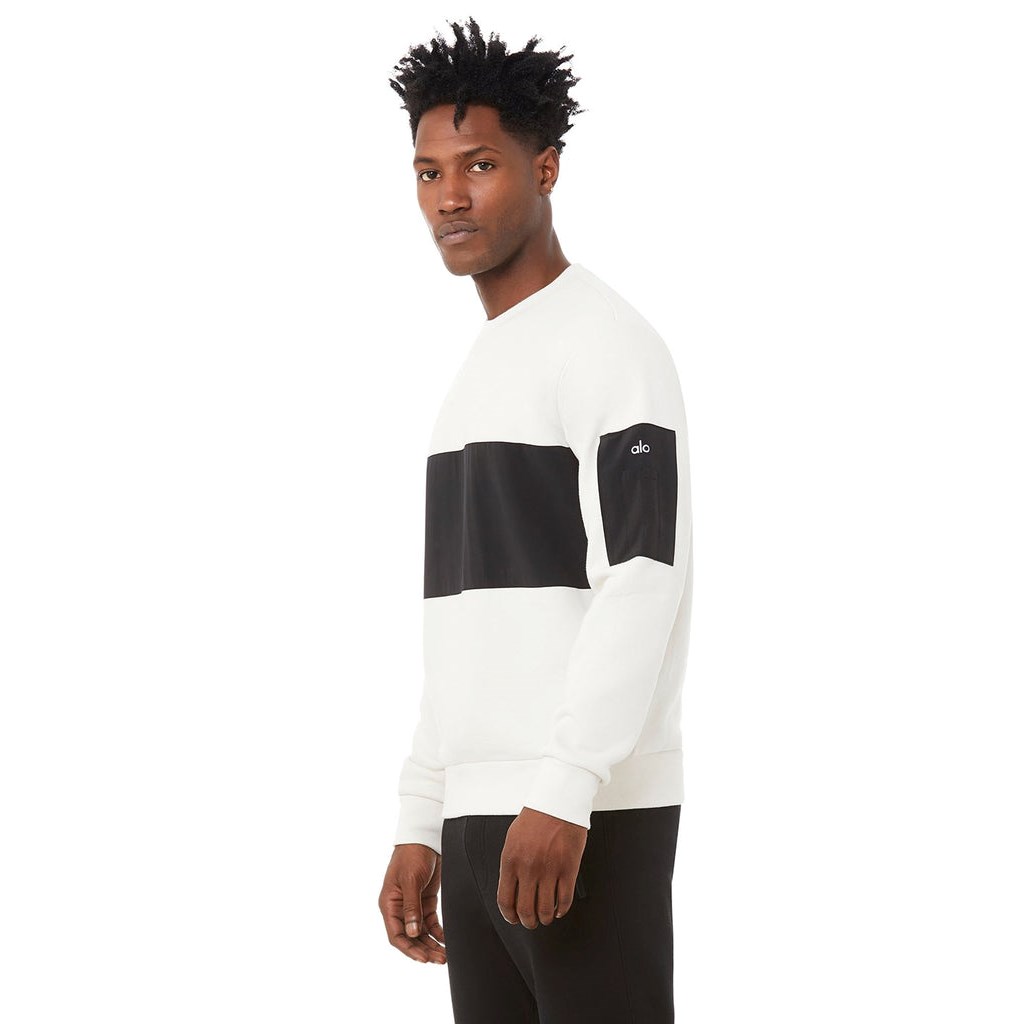 Pullover Alo Yoga Traverse Long Sleeve Hombre Beige | VYJU21378