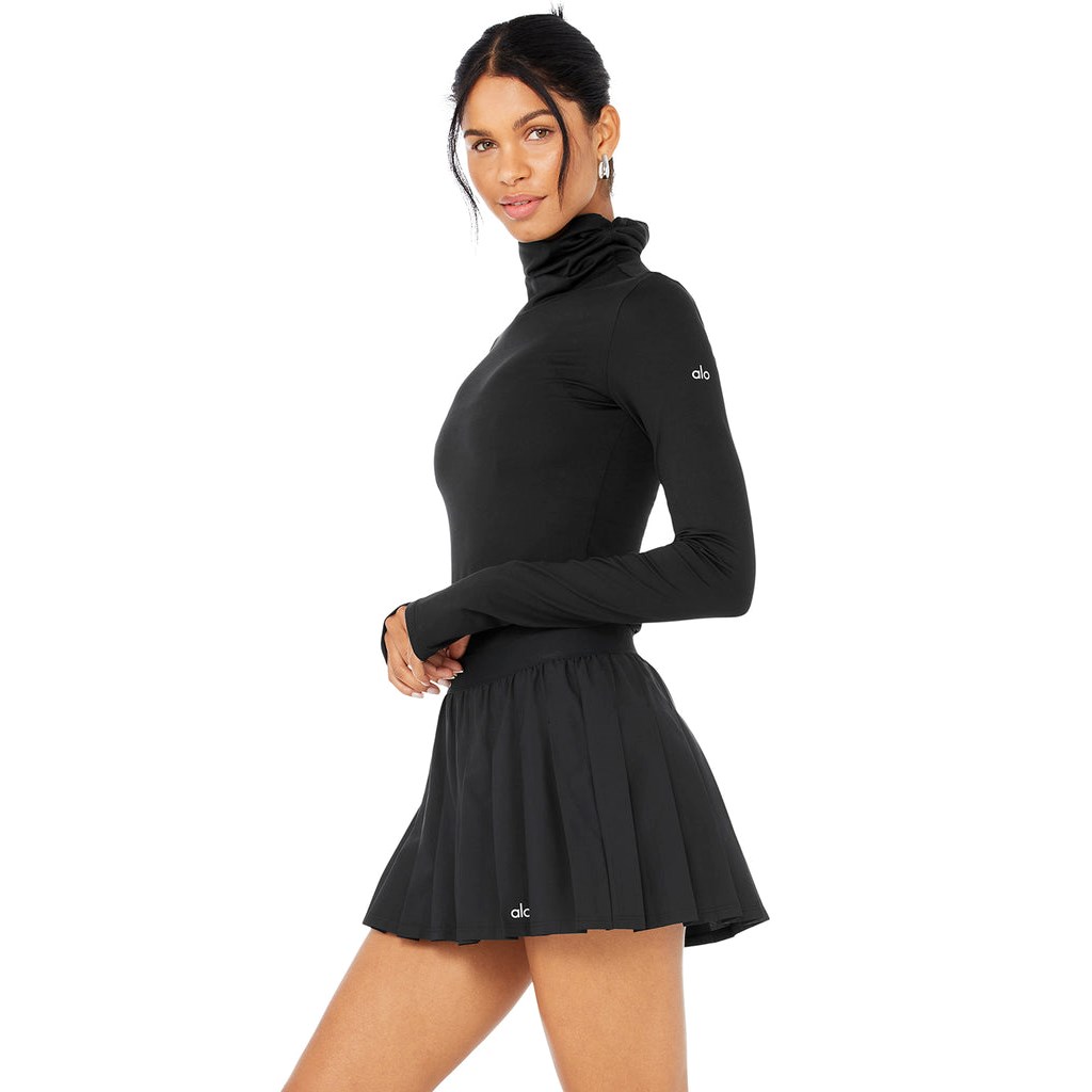 Ropa Alo Yoga Alosoft Protection Turtleneck Mujer Negros | WTMU84925