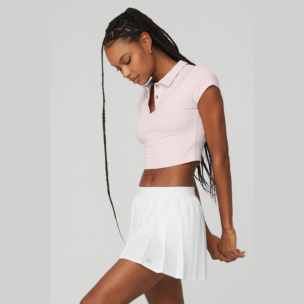 Ropa Alo Yoga Choice Polo Mujer Rosas | SQEH54789