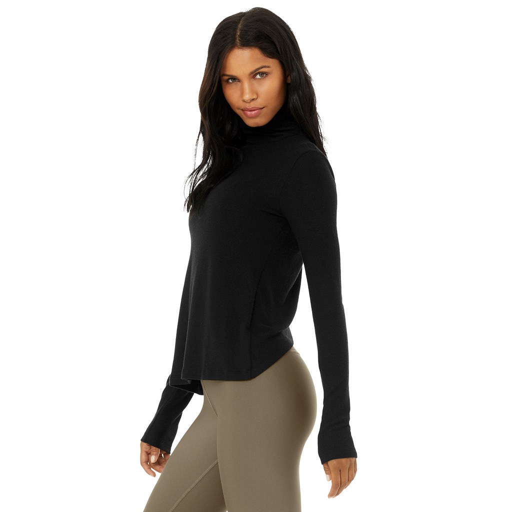 Ropa Alo Yoga Embrace Long Sleeve Mujer Negros | CUWG45689