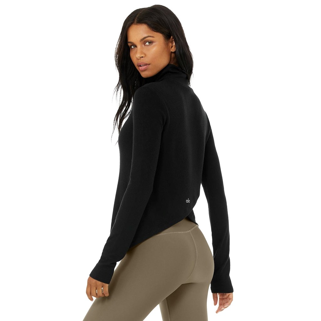Ropa Alo Yoga Embrace Long Sleeve Mujer Negros | CUWG45689