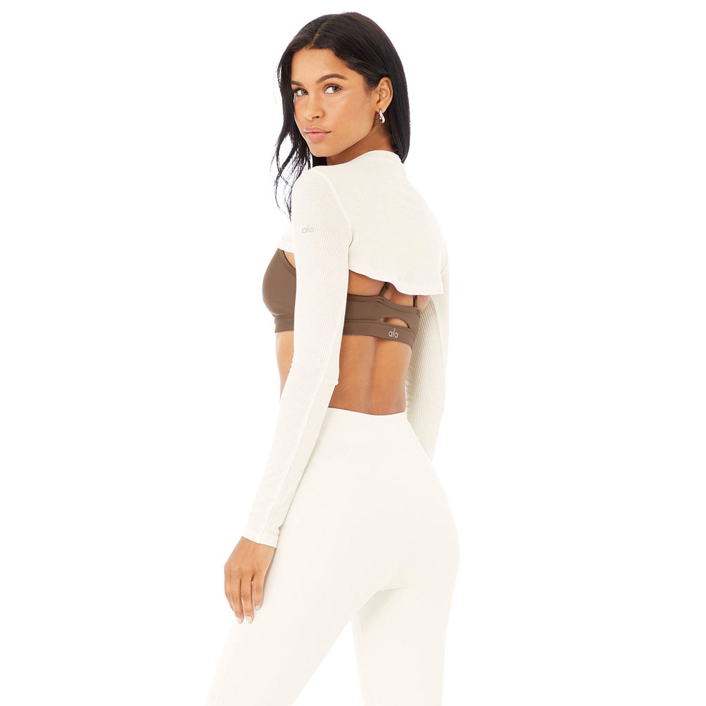 Ropa Alo Yoga Thrill Seeker Shrug Mujer Blancos | BMIG03167