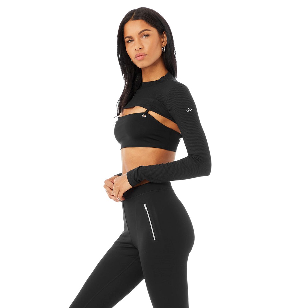 Ropa Alo Yoga Thrill Seeker Shrug Mujer Negros | OUTK86534