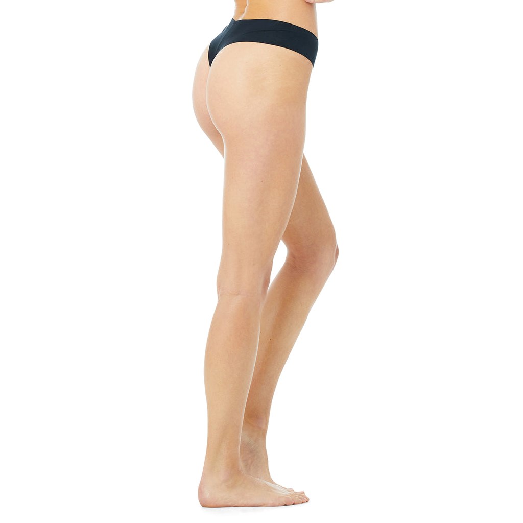 Ropa Interior Alo Yoga Airbrush Invisible Cheeky Mujer Negros | CLOD65372