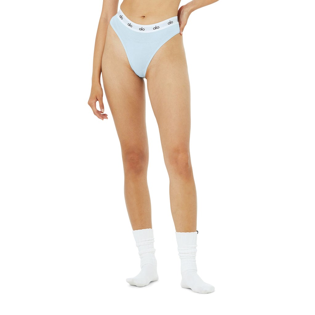 Ropa Interior Alo Yoga Icon Cheeky Mujer Azules | DKEG28145