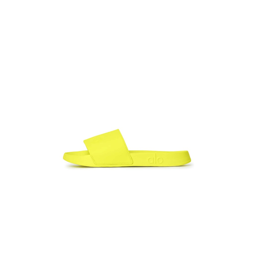Sandalias de Diapositivas Alo Yoga It Chanclas 2 Mujer Amarillos | PVKO23041