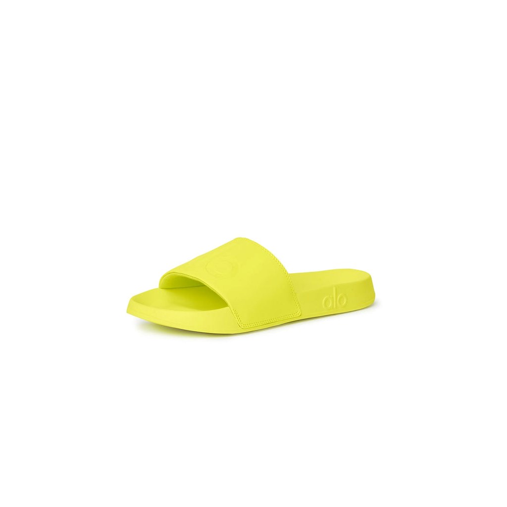 Sandalias de Diapositivas Alo Yoga It Chanclas 2 Mujer Amarillos | PVKO23041