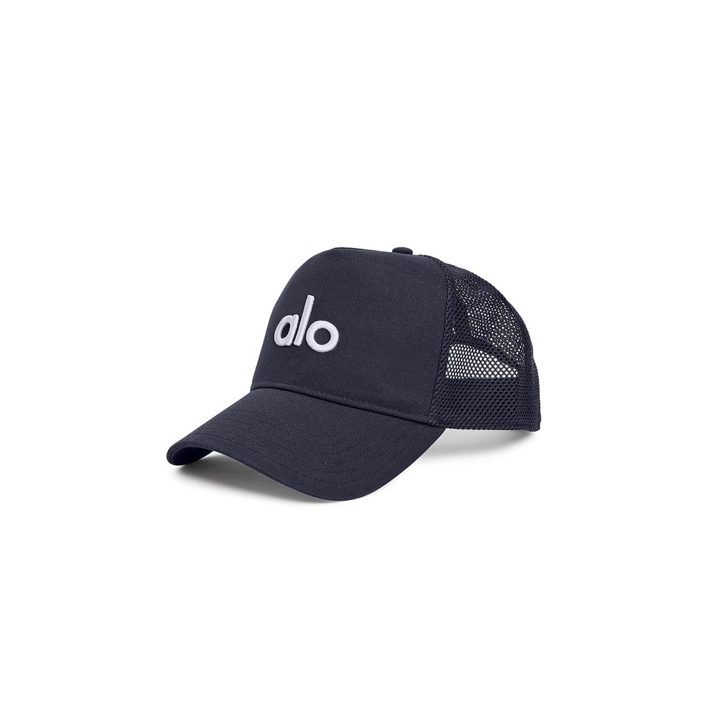 Sombreros Alo Yoga District Trucker Hombre Azules | EJVM12643