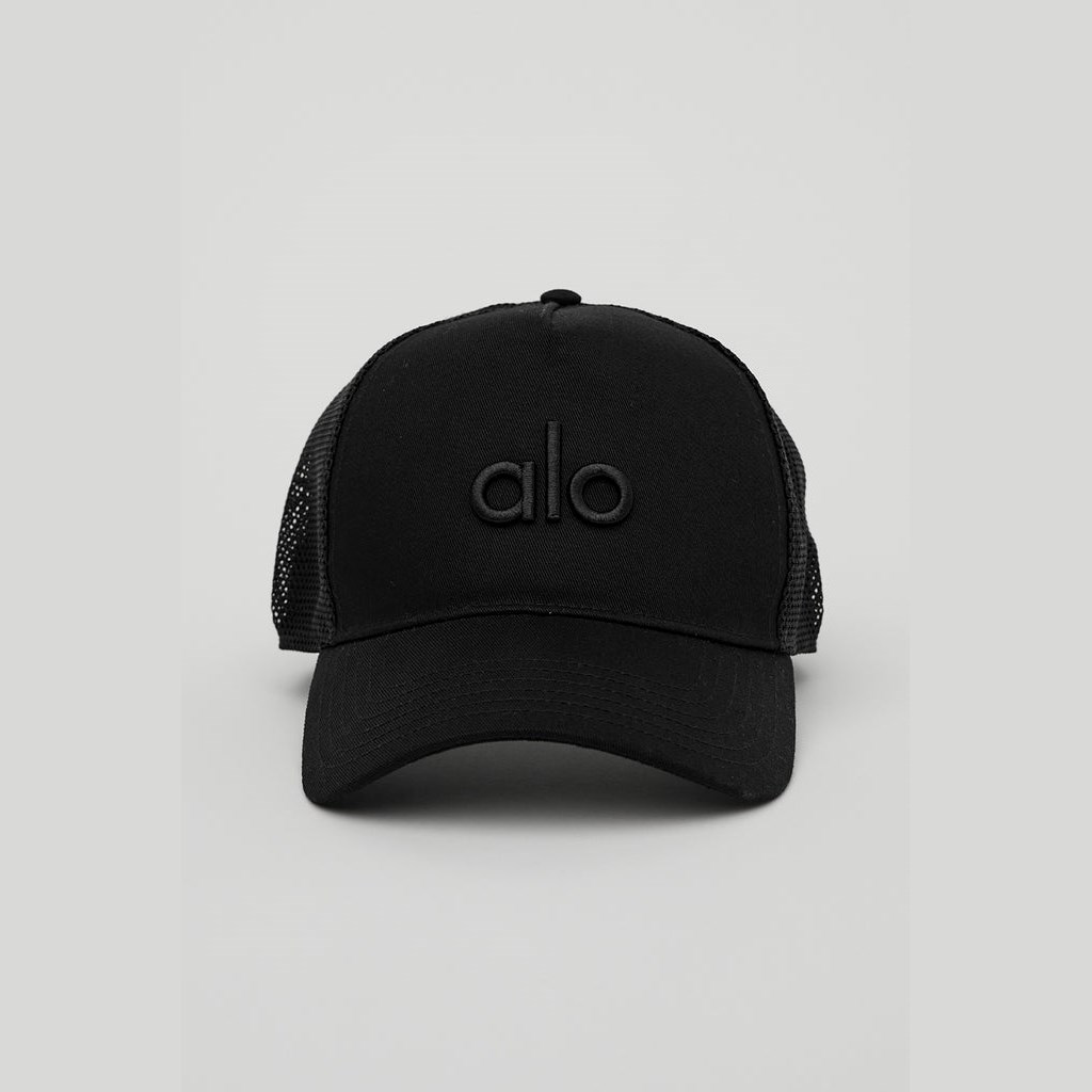 Sombreros Alo Yoga District Trucker Hombre Negros | XKQE06513