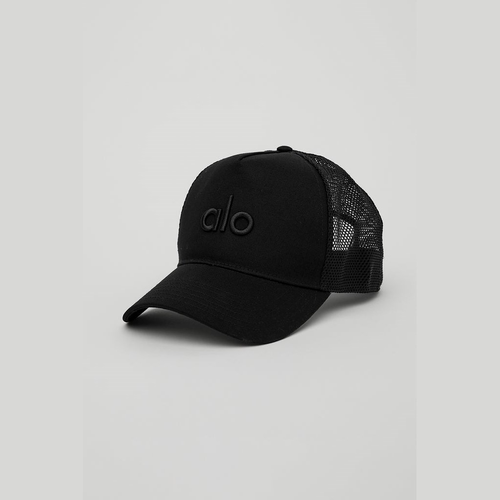 Sombreros Alo Yoga District Trucker Hombre Negros | XKQE06513