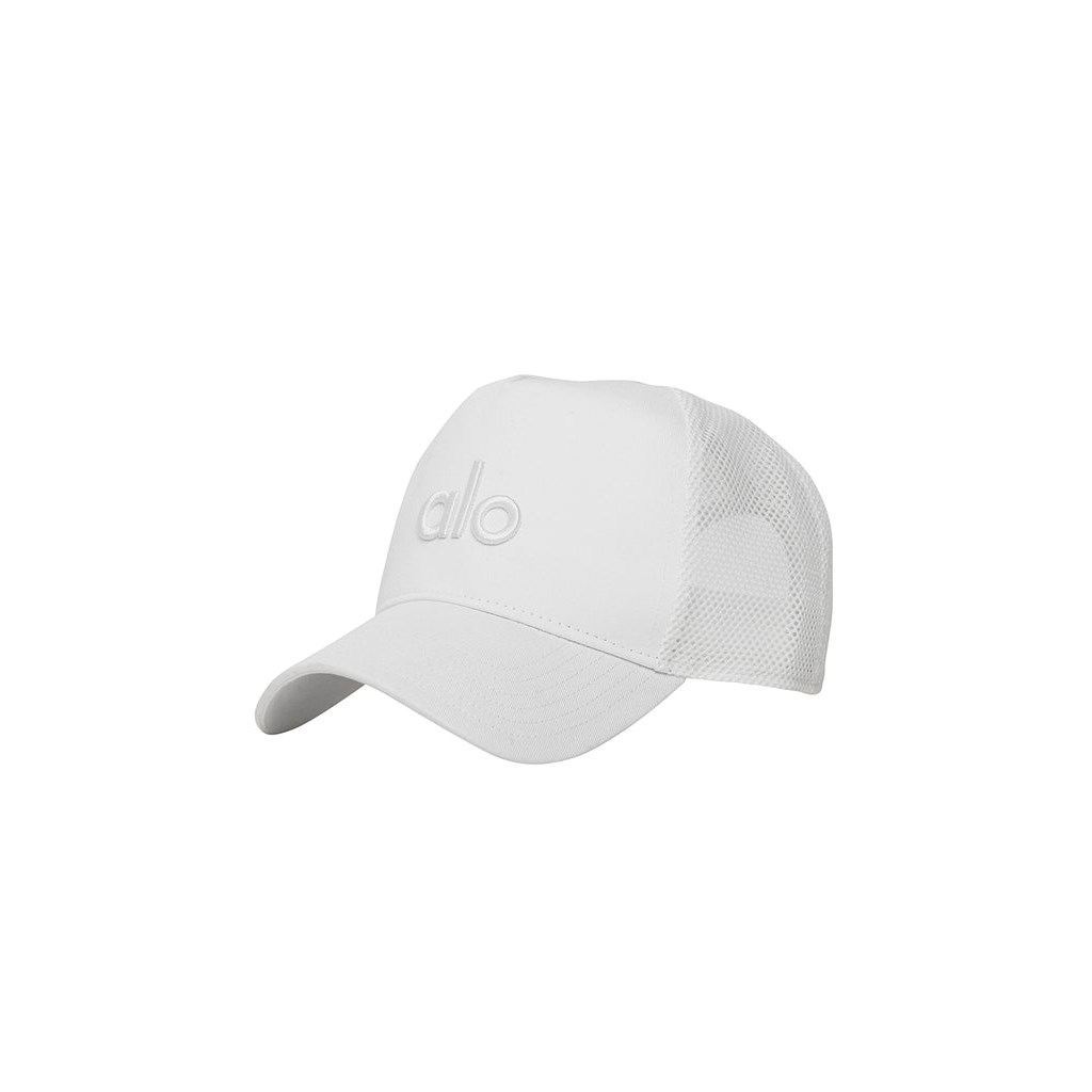 Sombreros Alo Yoga District Trucker Mujer Blancos | AQCI36759