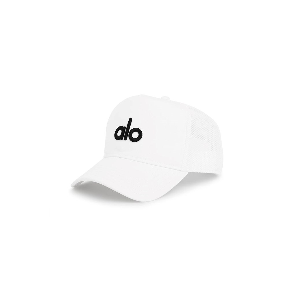 Sombreros Alo Yoga District Trucker Mujer Blancos | YTFA10539