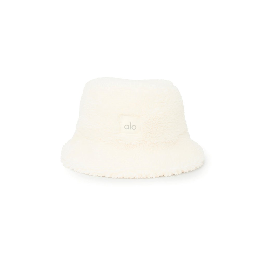 Sombreros Alo Yoga Foxy Sherpa Bucket Mujer Blancos | NDTB71538