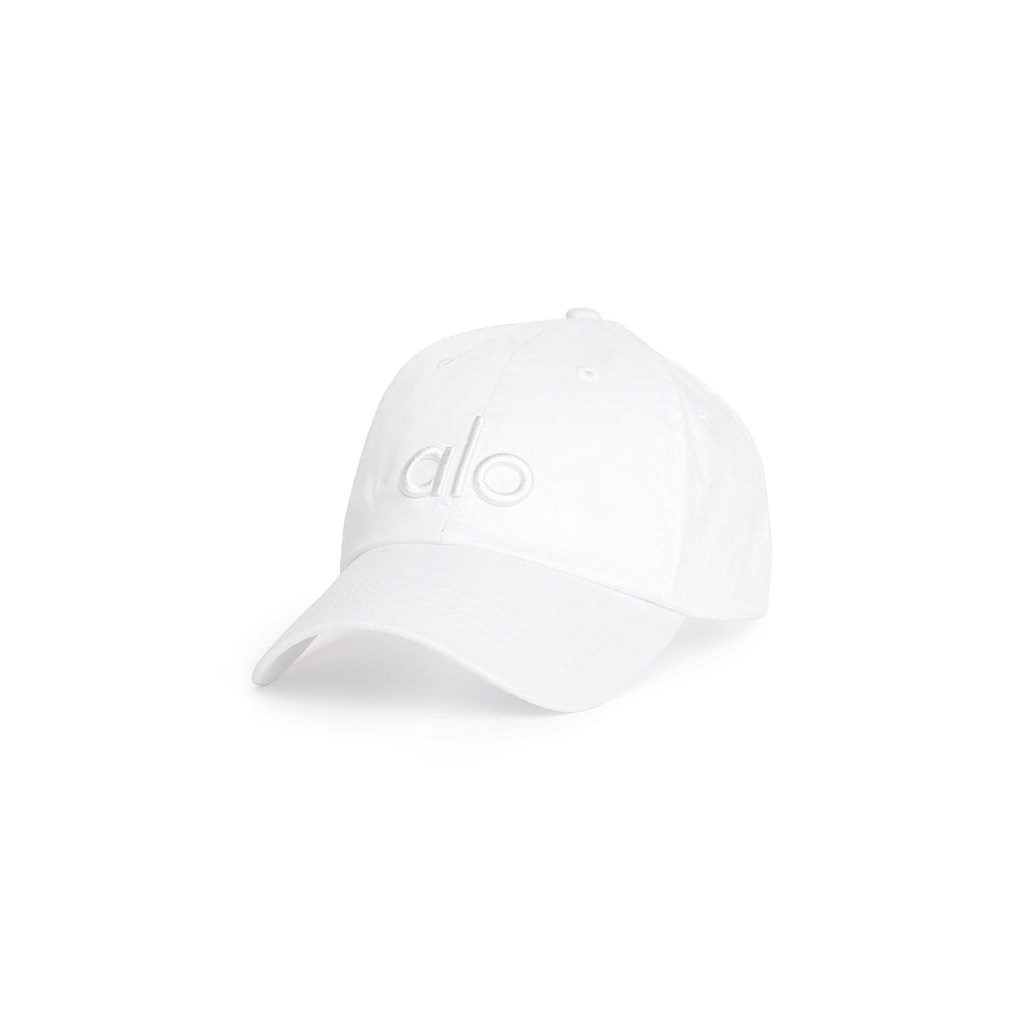 Sombreros Alo Yoga Off-Duty Cap Mujer Blancos | CBGJ47651