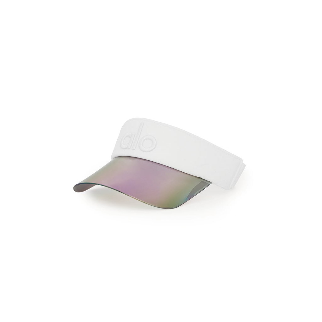 Sombreros Alo Yoga Solar Visor Mujer Blancos | HNJG80235